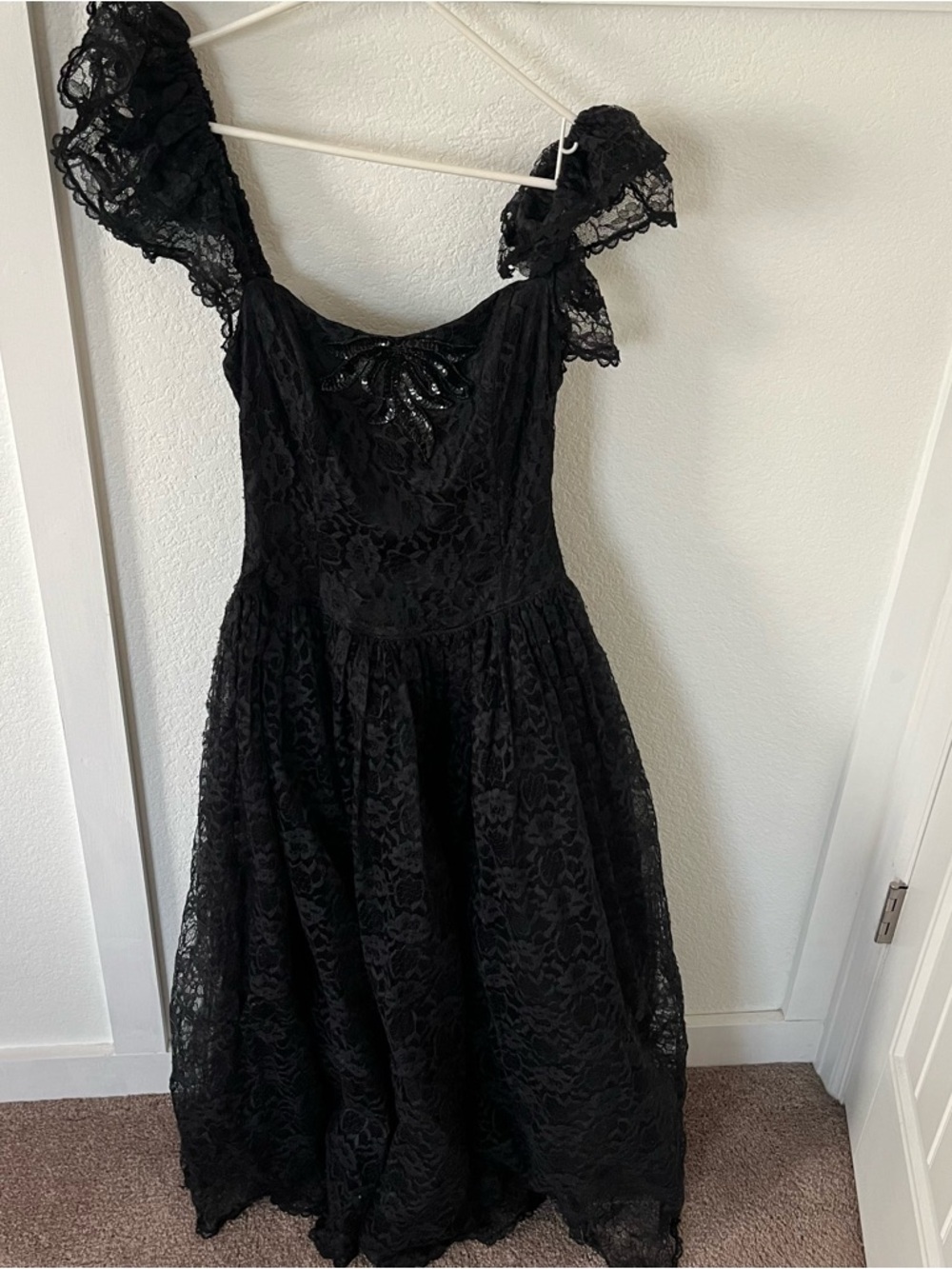 Vintage Gunne Sax by Jessica McClintock Women's 11 Lace Dress.